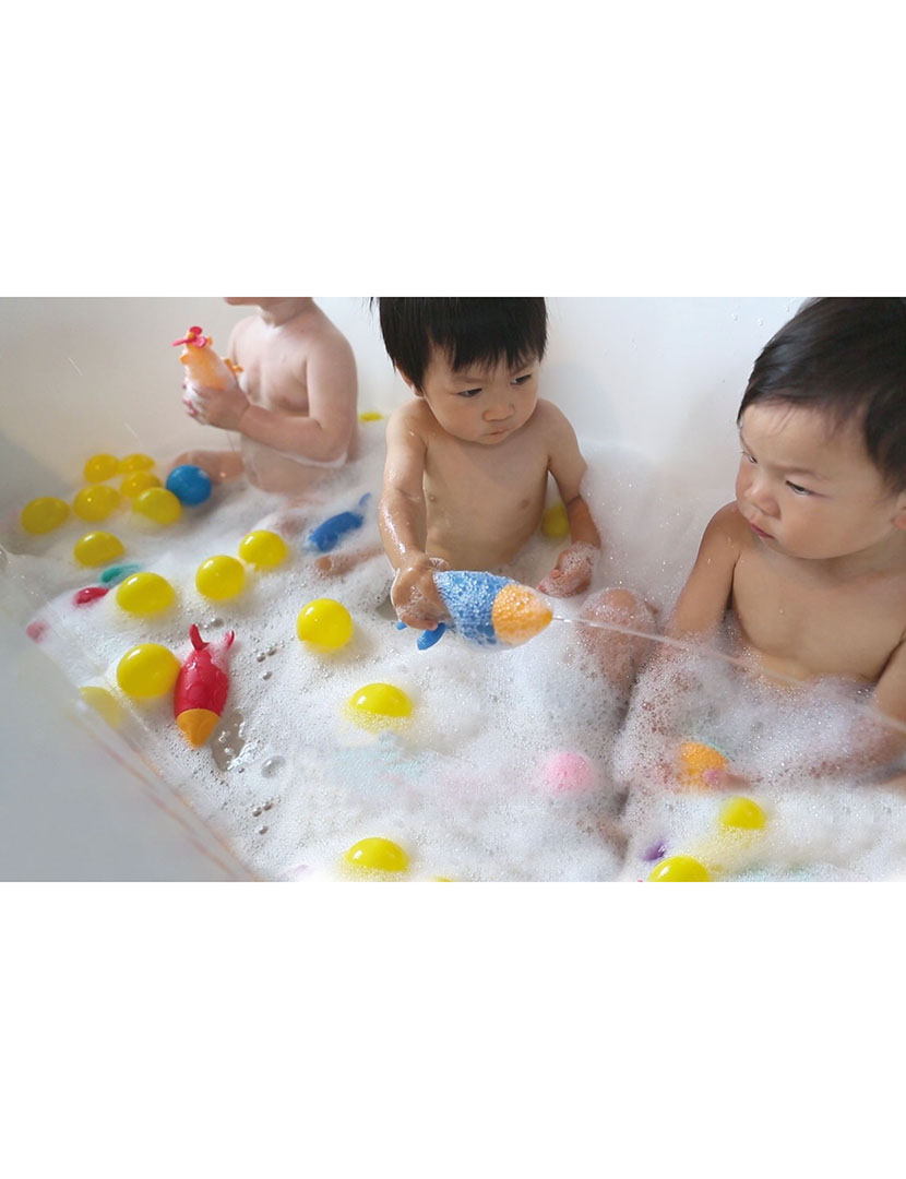 Brinquedo Banho Foguete Multicor