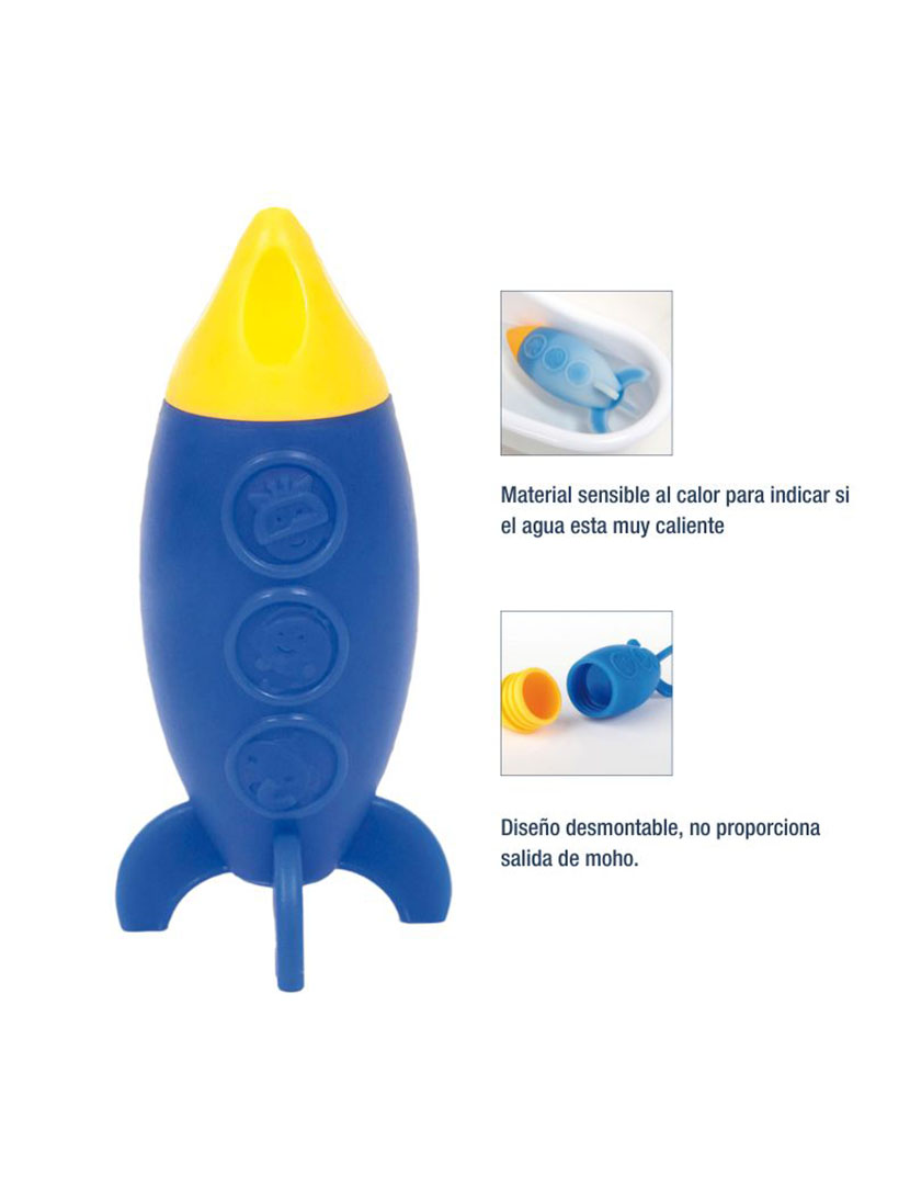 Brinquedo Banho Foguete Multicor