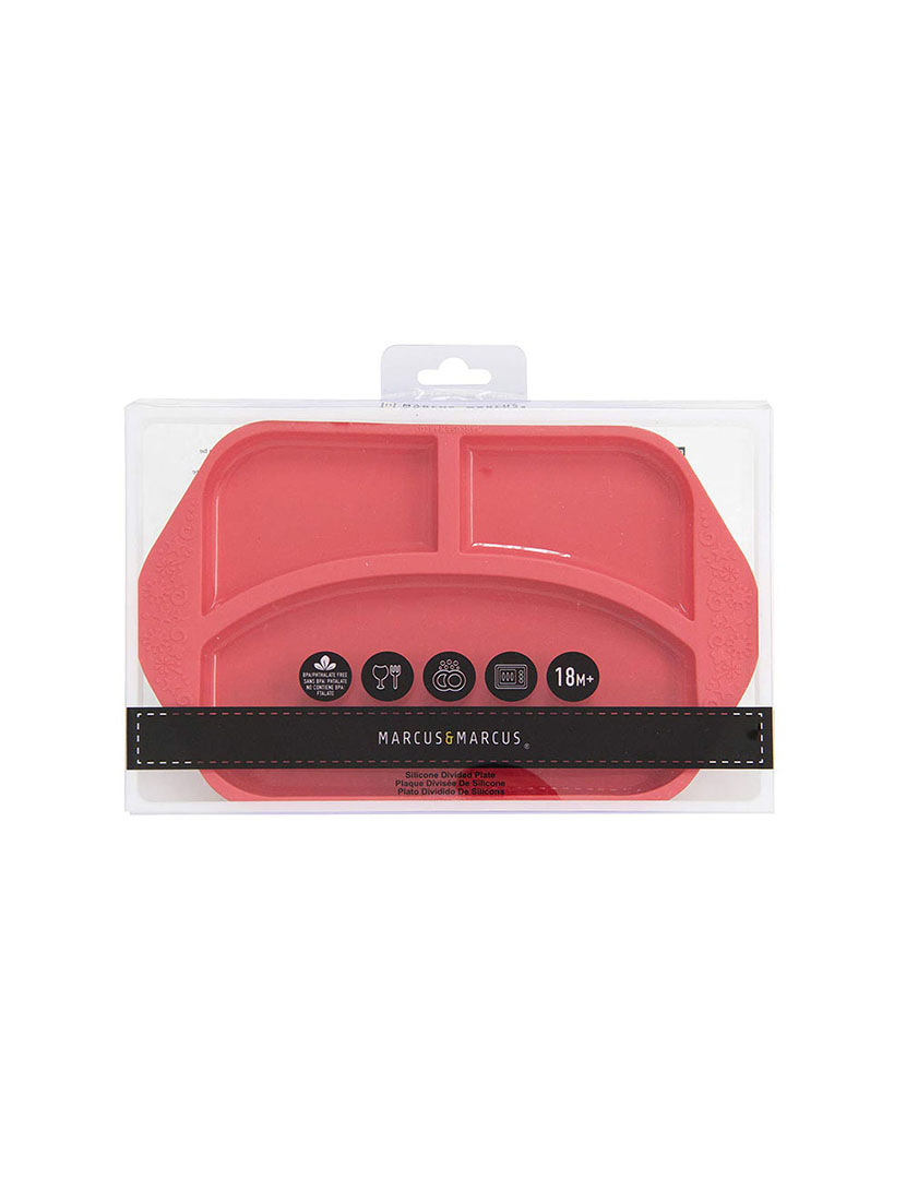 Prato c/ Divisória em Silicone Leão Vermelho