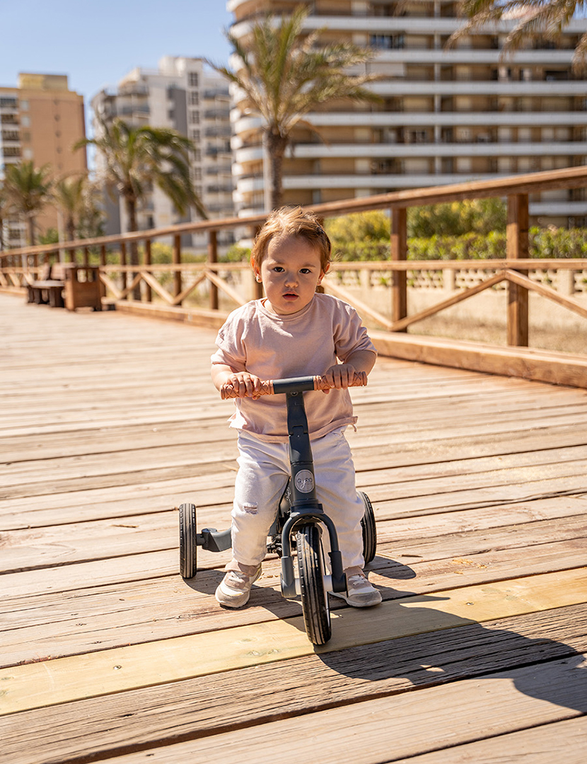Triciclo Multifuncional Gyro Cinzento