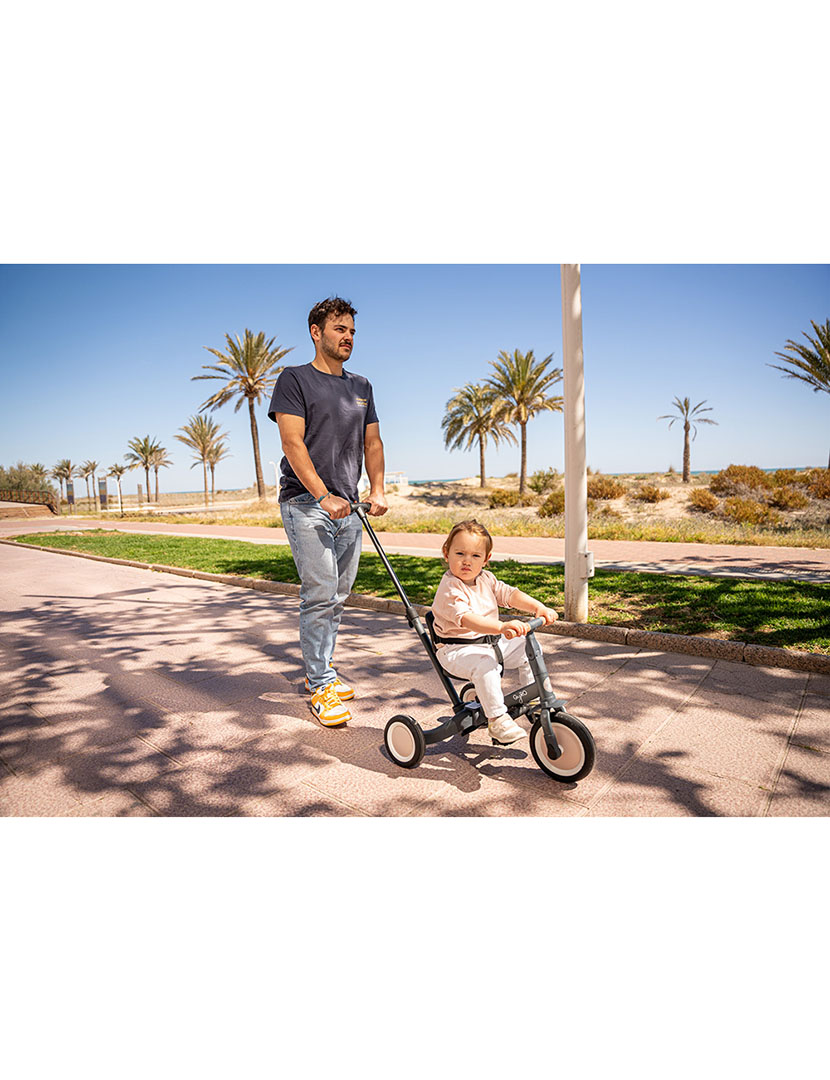 Triciclo Multifuncional Gyro Cinzento