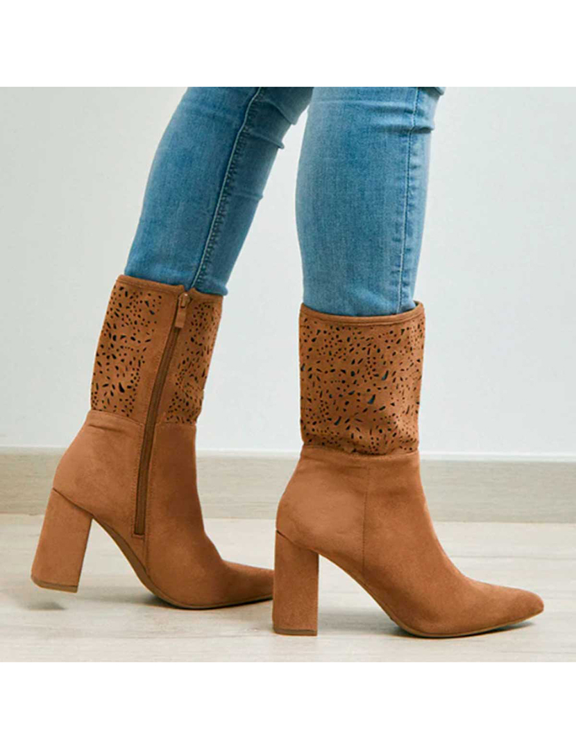 Botas de Salto Senhora Castanho