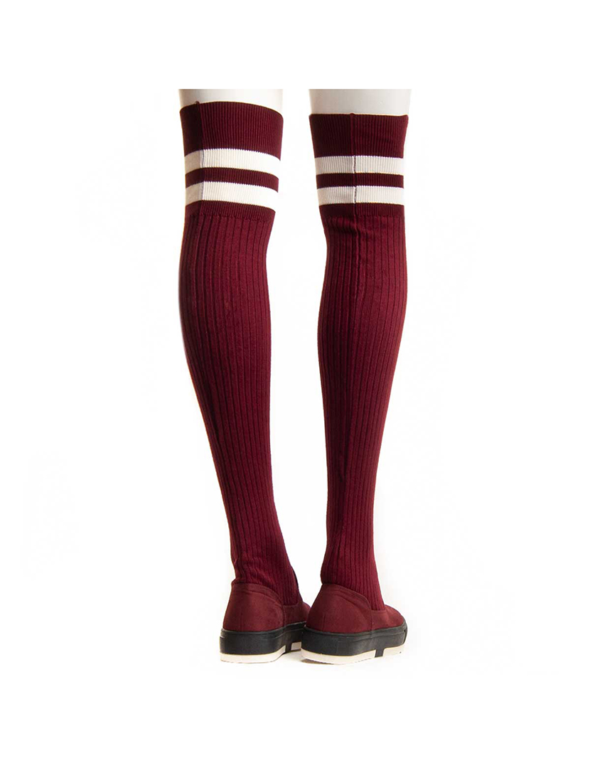 Botas com Plataforma Senhora Vermelho