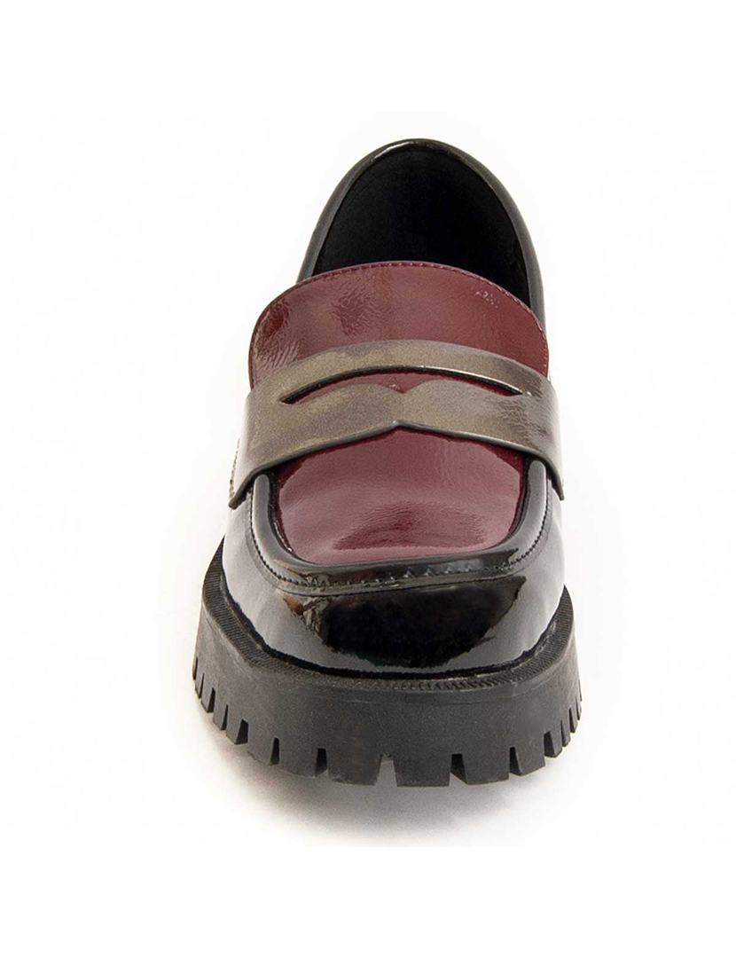 Mocassins de Plataforma Senhora Preto