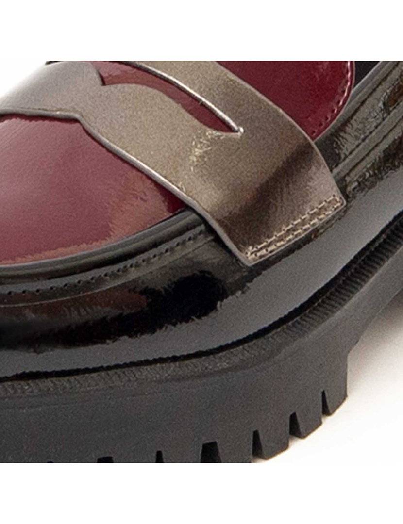 Mocassins de Plataforma Senhora Preto
