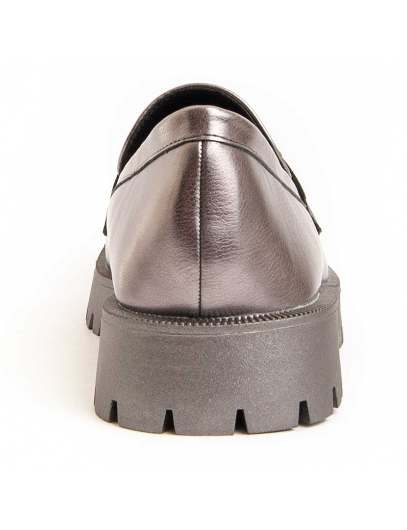 Mocassins de Plataforma Senhora Cinzento