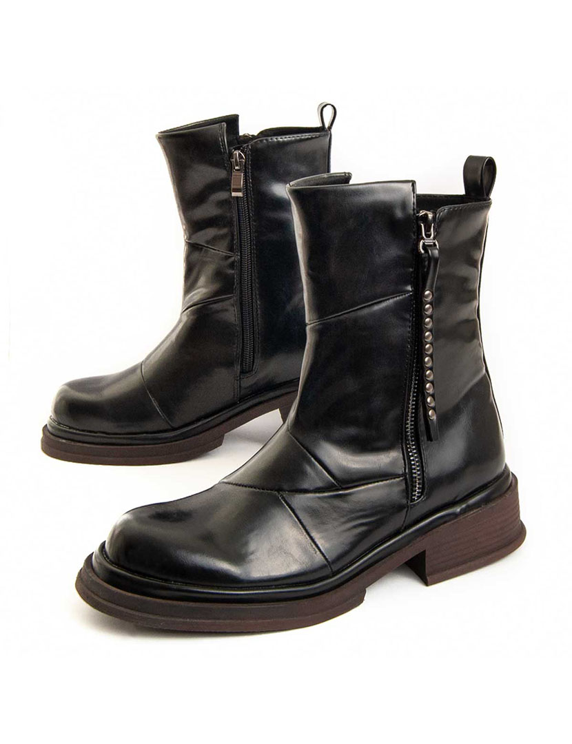 Botins com Salto Senhora Preto