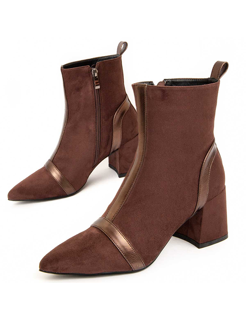 Botins com Salto Senhora Castanho