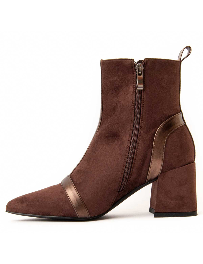 Botins com Salto Senhora Castanho