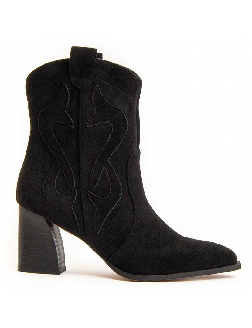 Botins com Salto Senhora Preto