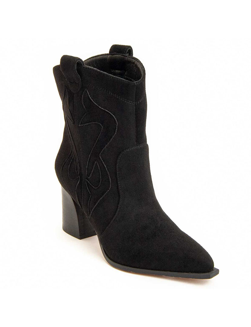 Botins com Salto Senhora Preto