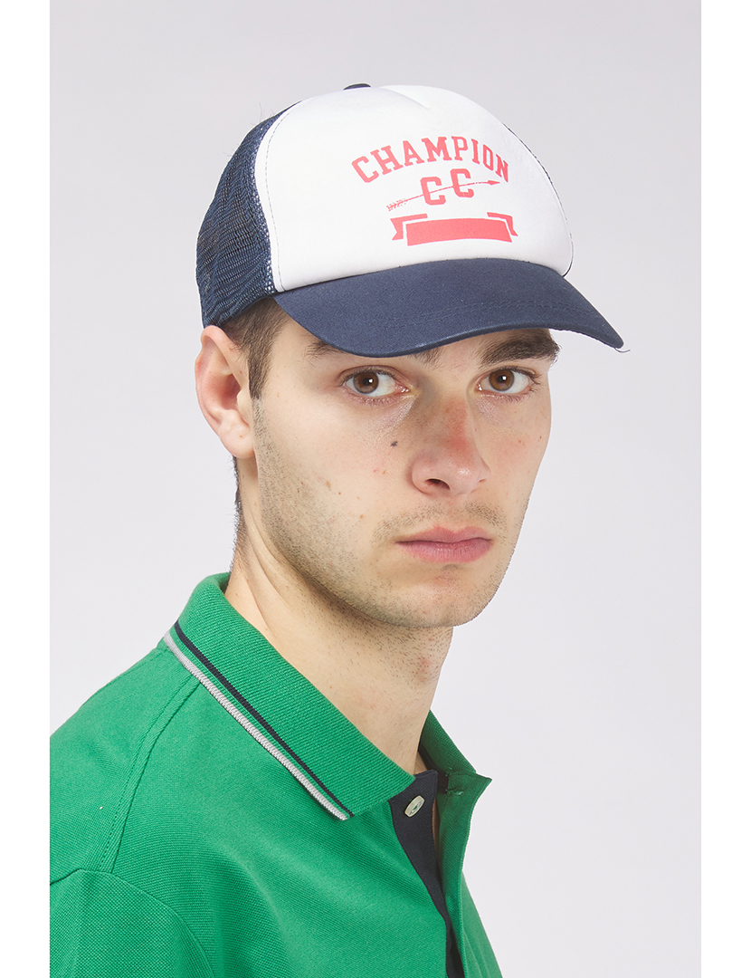 Boné Unisexo Branco e Azul