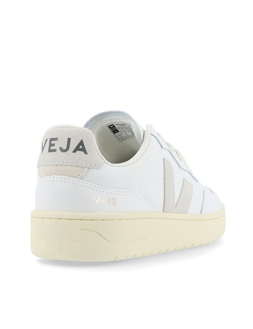 Ténis de Couro V-90 Extra Branco-Cinza