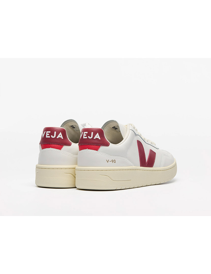 Ténis V-90 Branco-Marsala