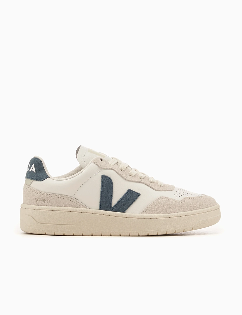 Ténis V-90 Branco-Azul