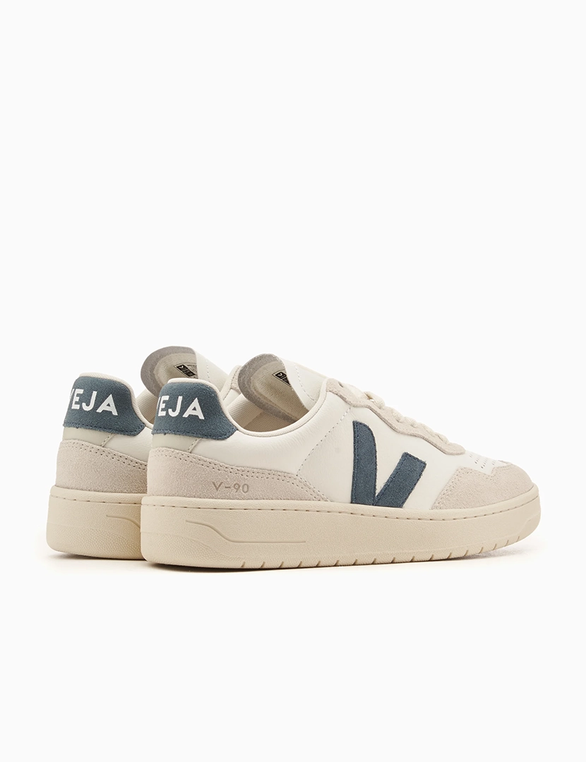 Ténis V-90 Branco-Azul