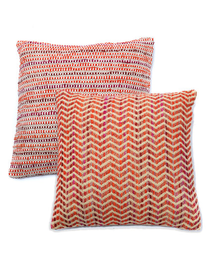 Capa de Almofada Entrelaçado Orange Harmony