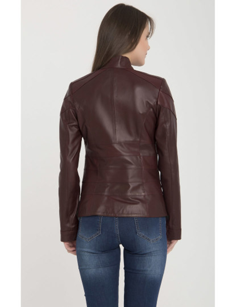 Blusão Pele Senhora Castanho