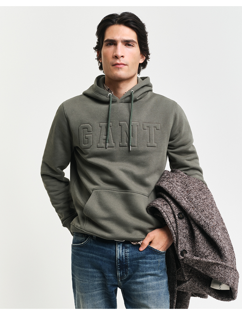 Sweatshirt Embossed Verde Escuro