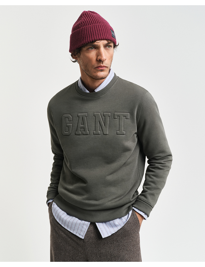 Sweatshirt Embossed Verde Escuro