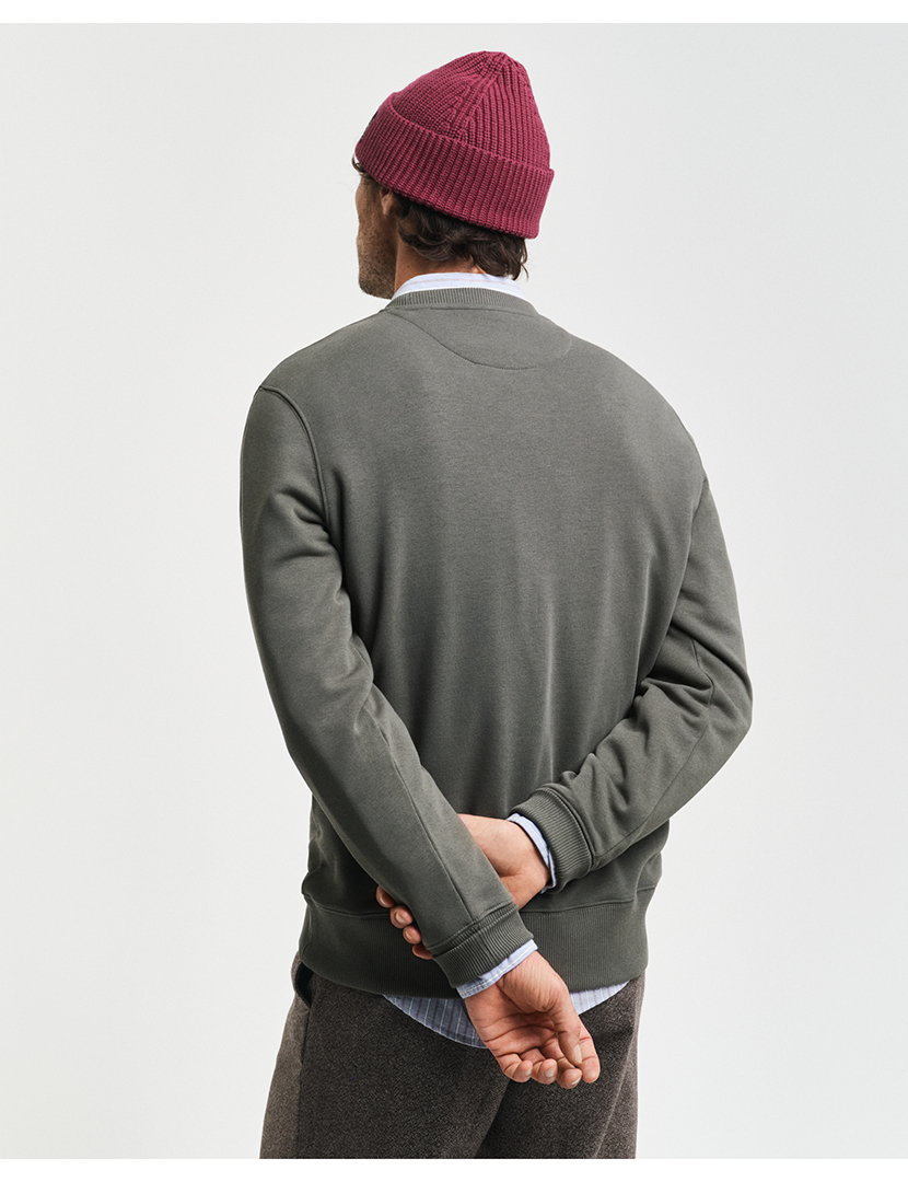 Sweatshirt Embossed Verde Escuro