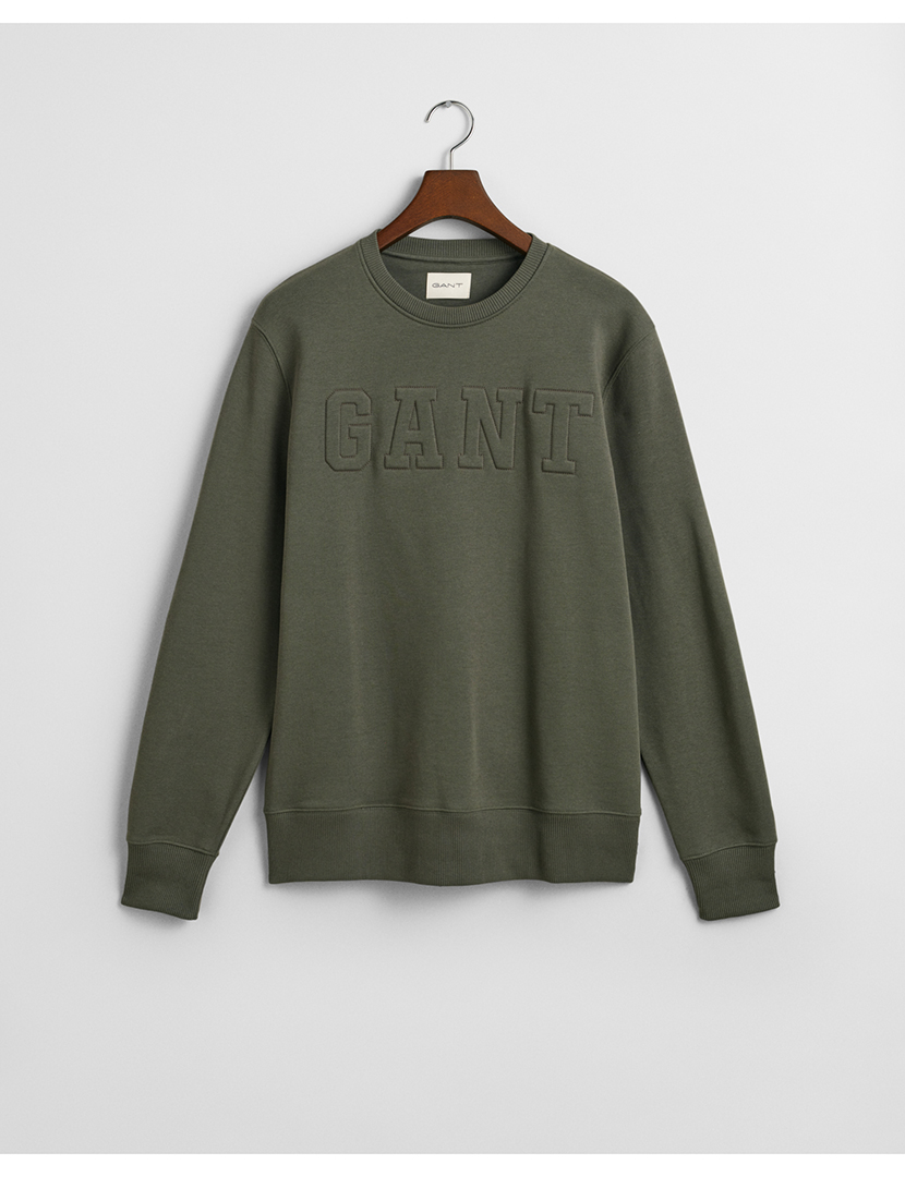 Sweatshirt Embossed Verde Escuro