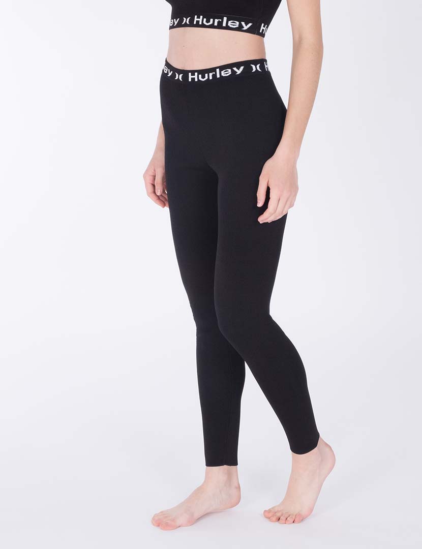 Leggings Senhora Oao Text Active Preto
