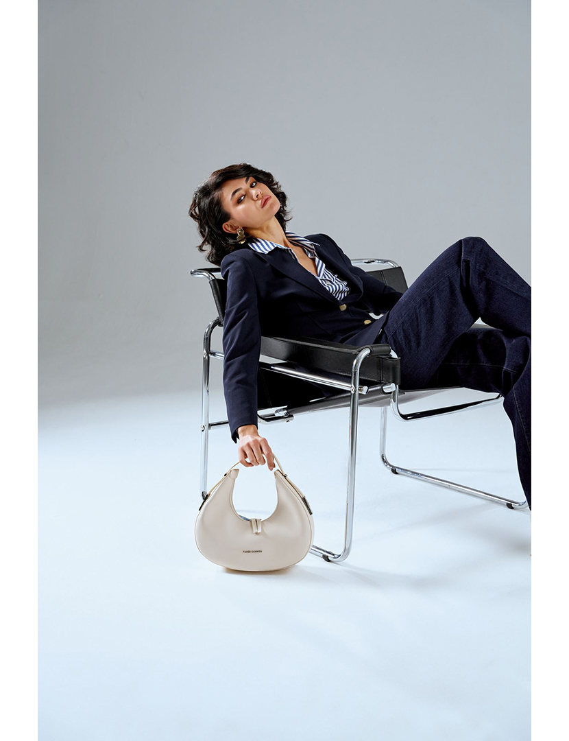 Mala Ombro Senhora Riviera Bege