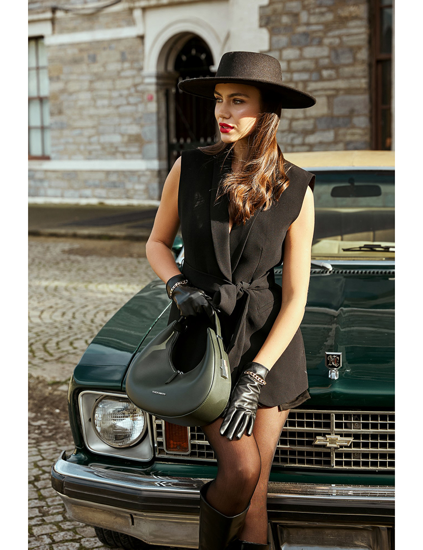 Mala Ombro Senhora Riviera Verde Escuro