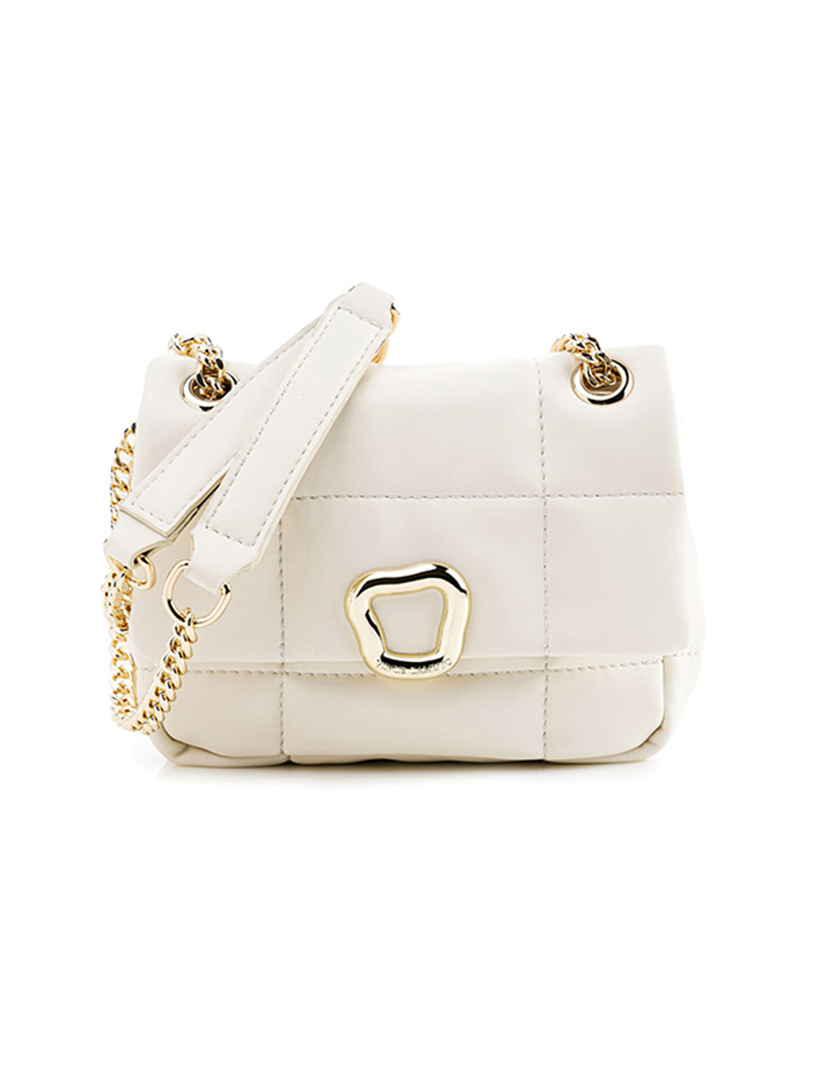 Mala Ombro Senhora Bologna Bege