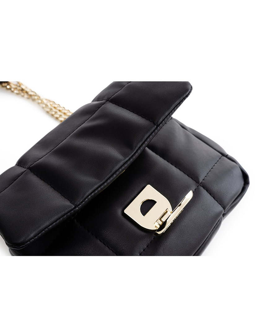 Mala Ombro Senhora Bologna Preto