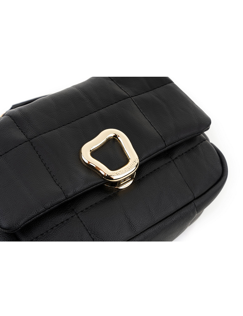 Mala Ombro Senhora Bologna Preto