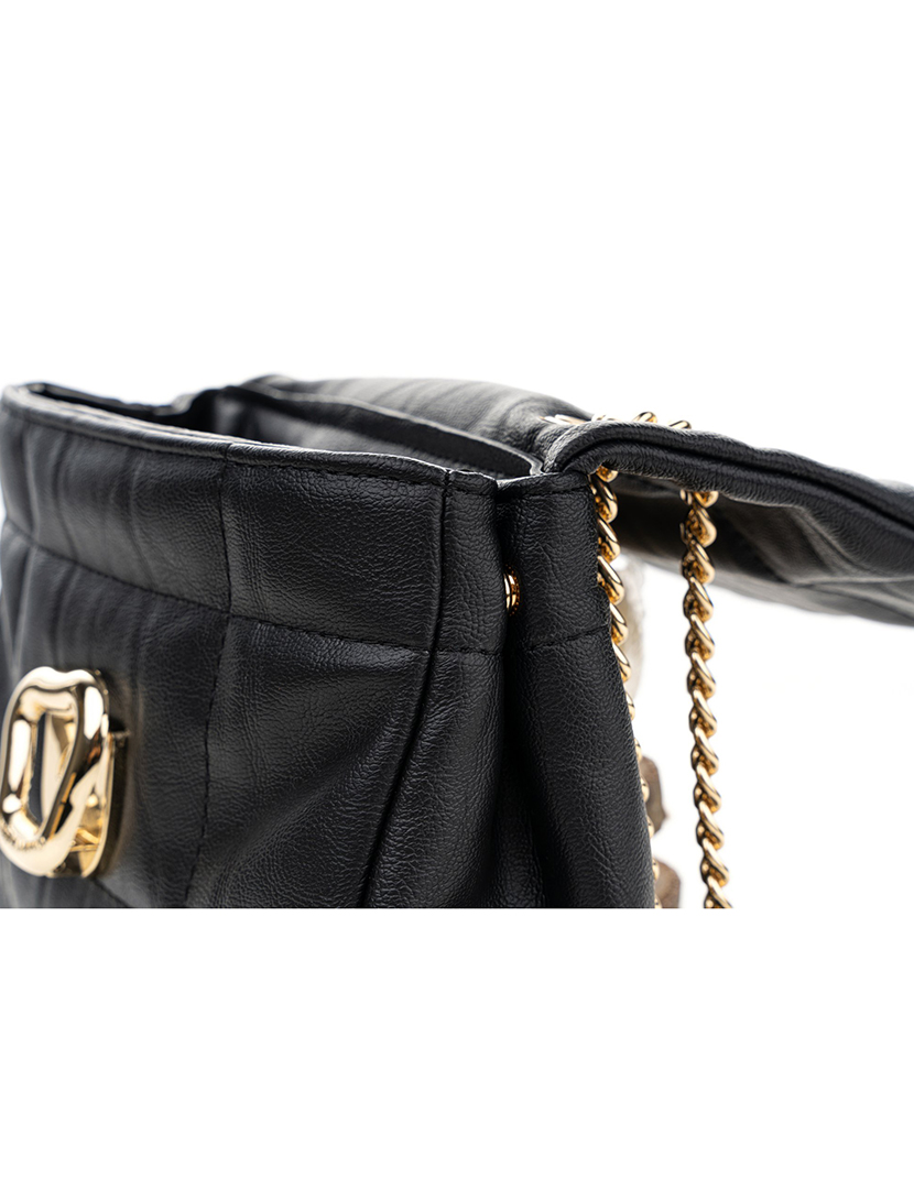 Mala Ombro Senhora Bologna Preto