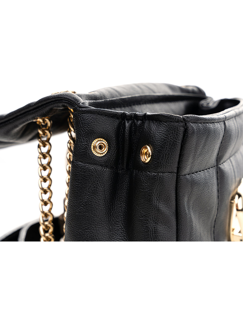 Mala Ombro Senhora Bologna Preto