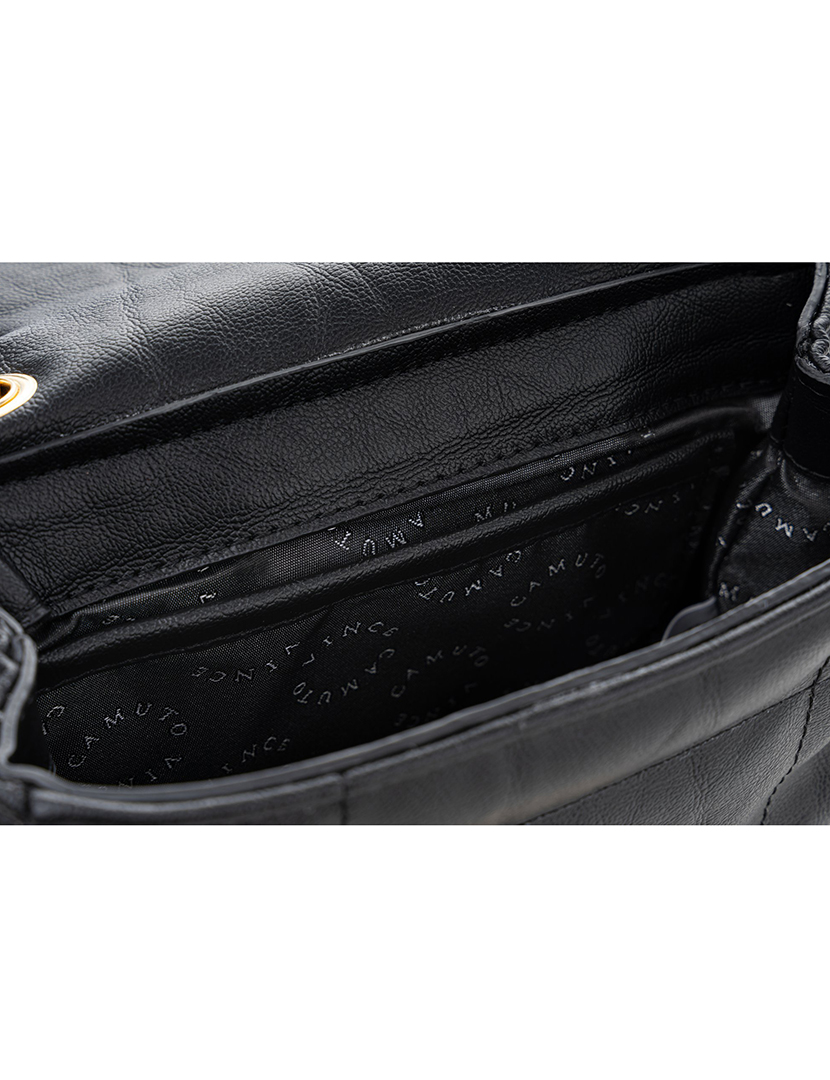 Mala Ombro Senhora Bologna Preto