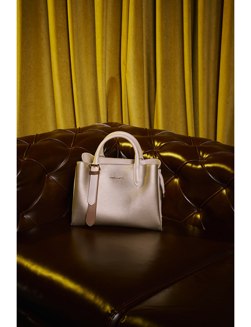 Mala de Mão Senhora Rome Dourado