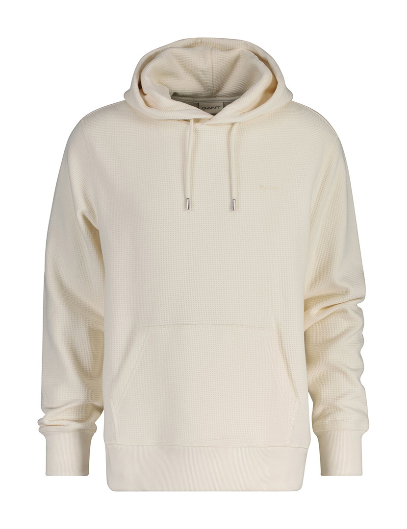 Sweatshirt Waffle Textured Bege