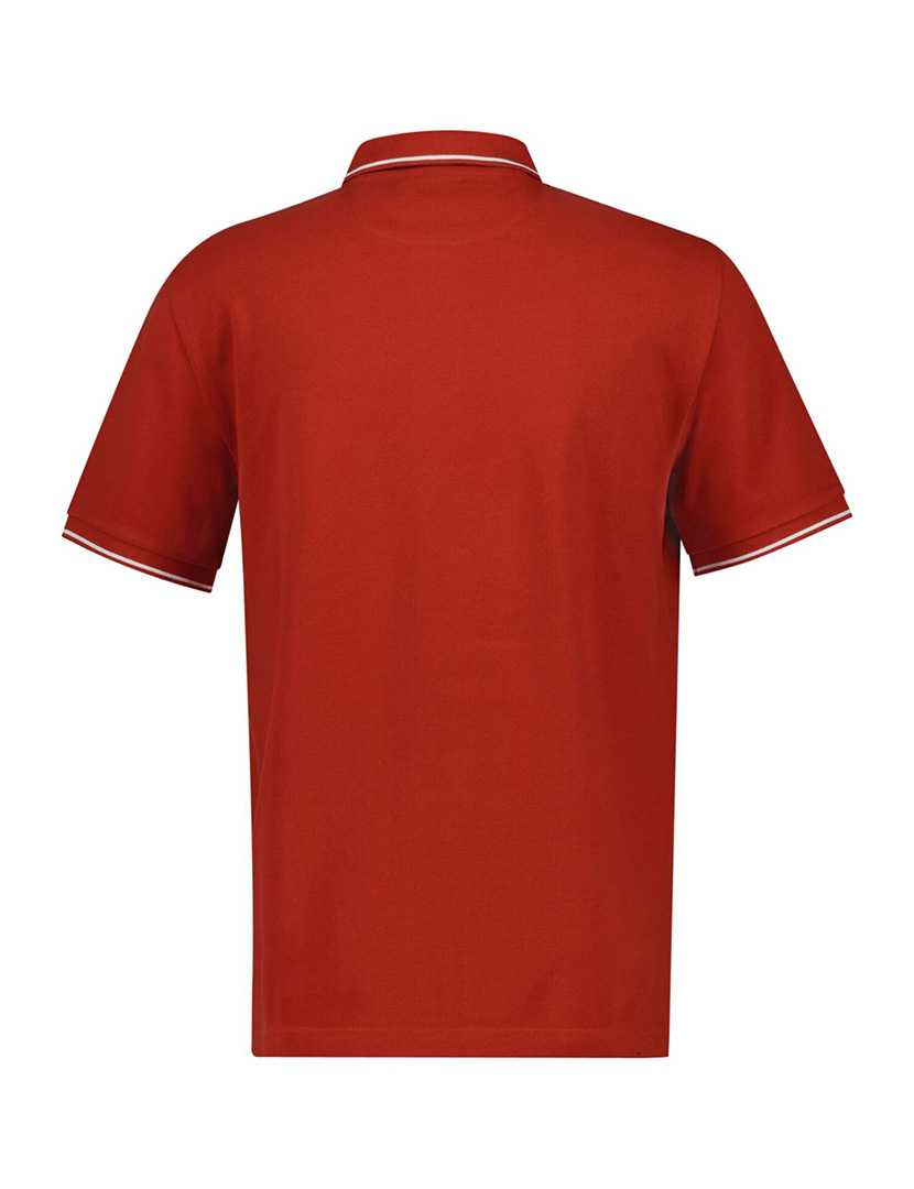 Pólo Tipped Pique Vermelho