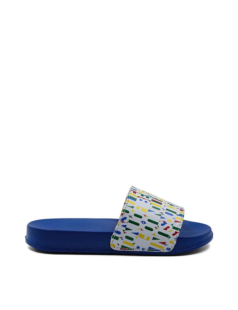 Chinelos Criança Branco e Azul