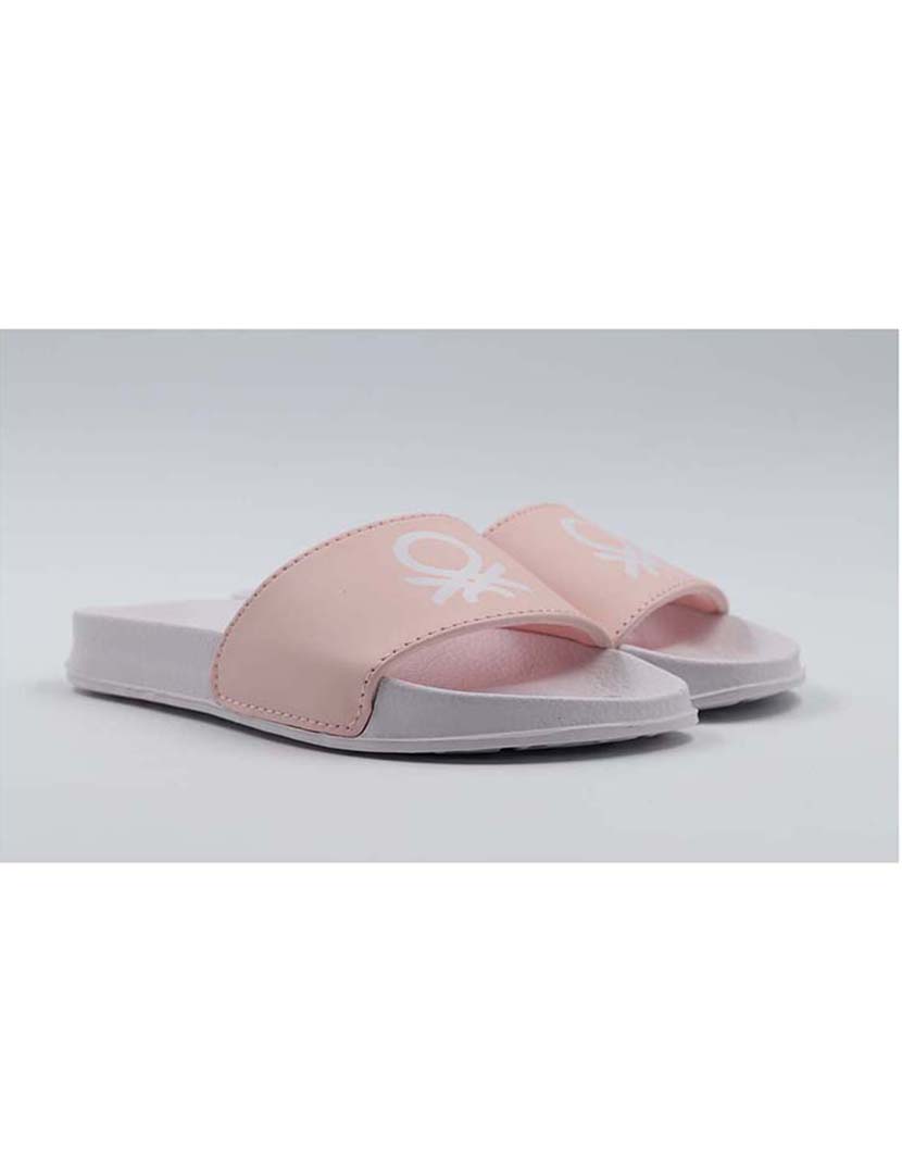 Chinelos Criança Branco e Rosa Pastel