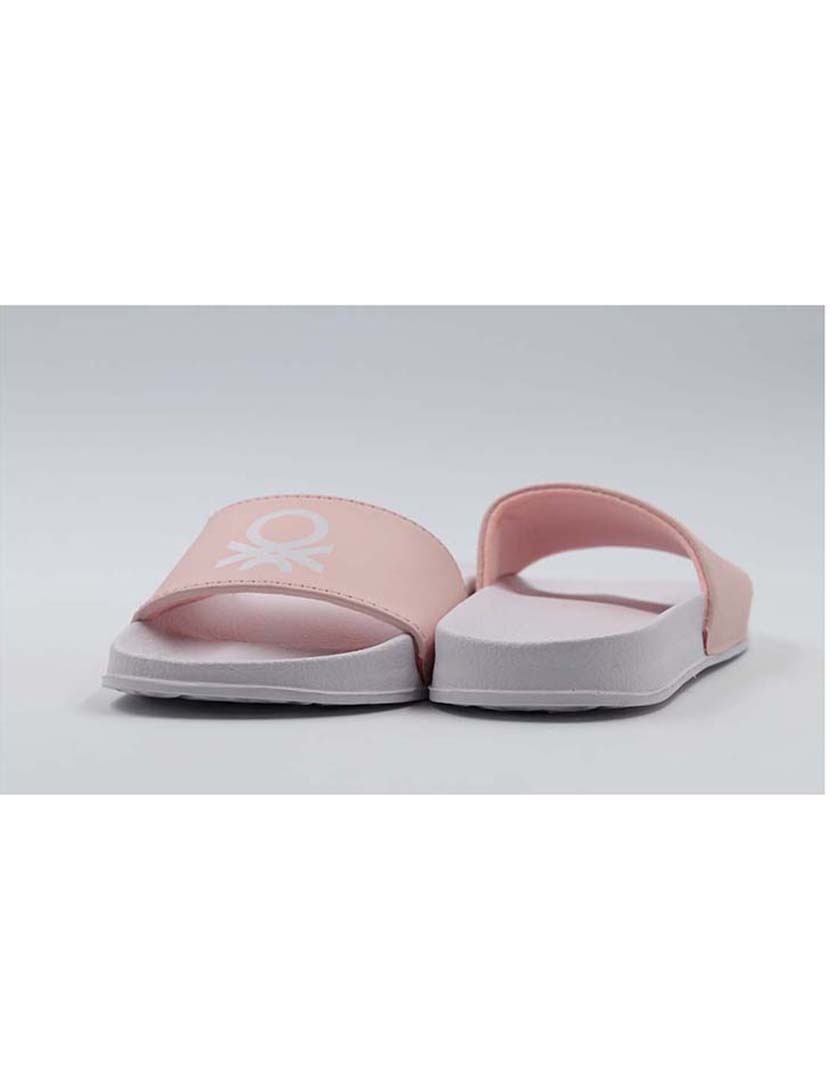 Chinelos Criança Branco e Rosa Pastel