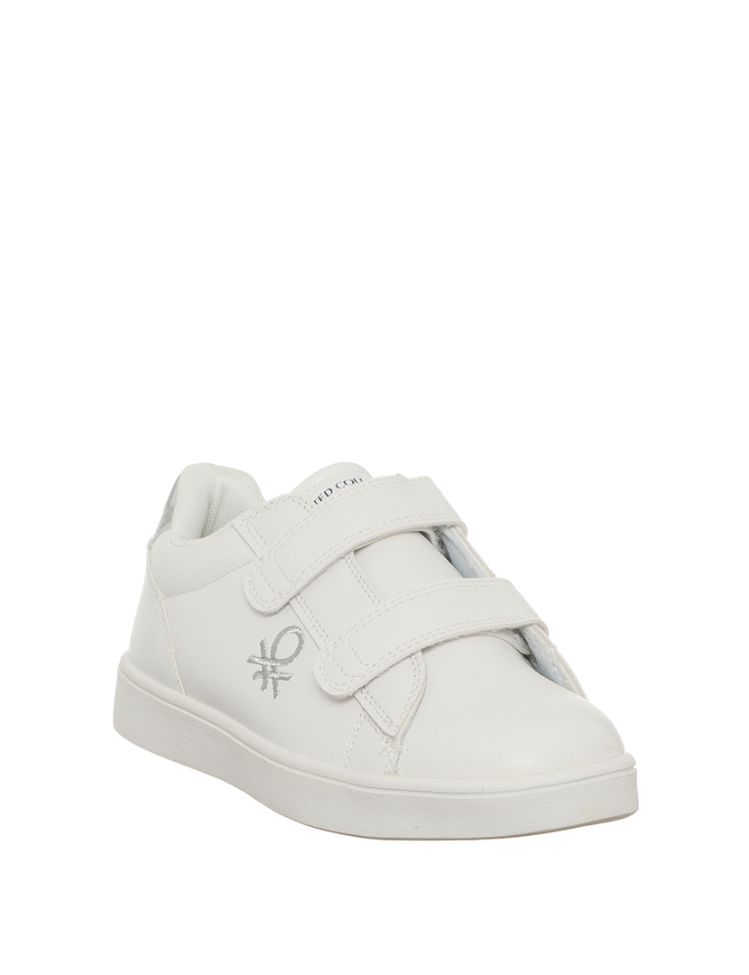 Ténis Criança Branco e Prateado