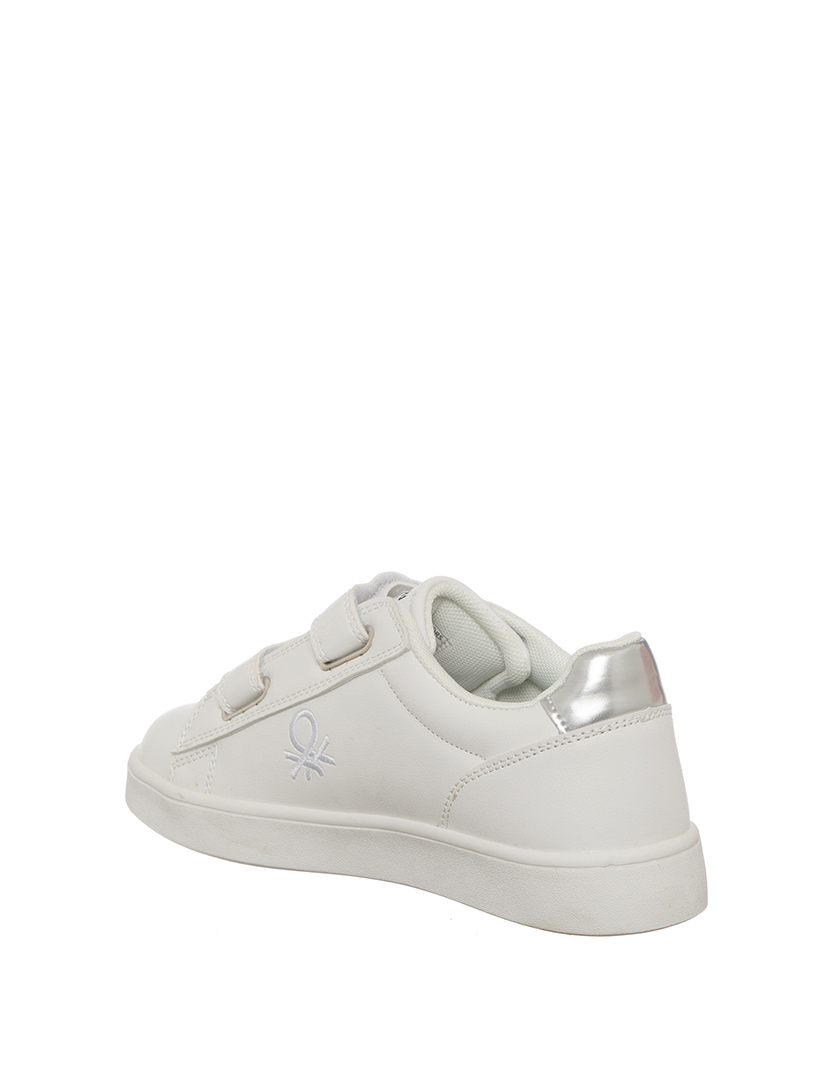 Ténis Criança Branco e Prateado