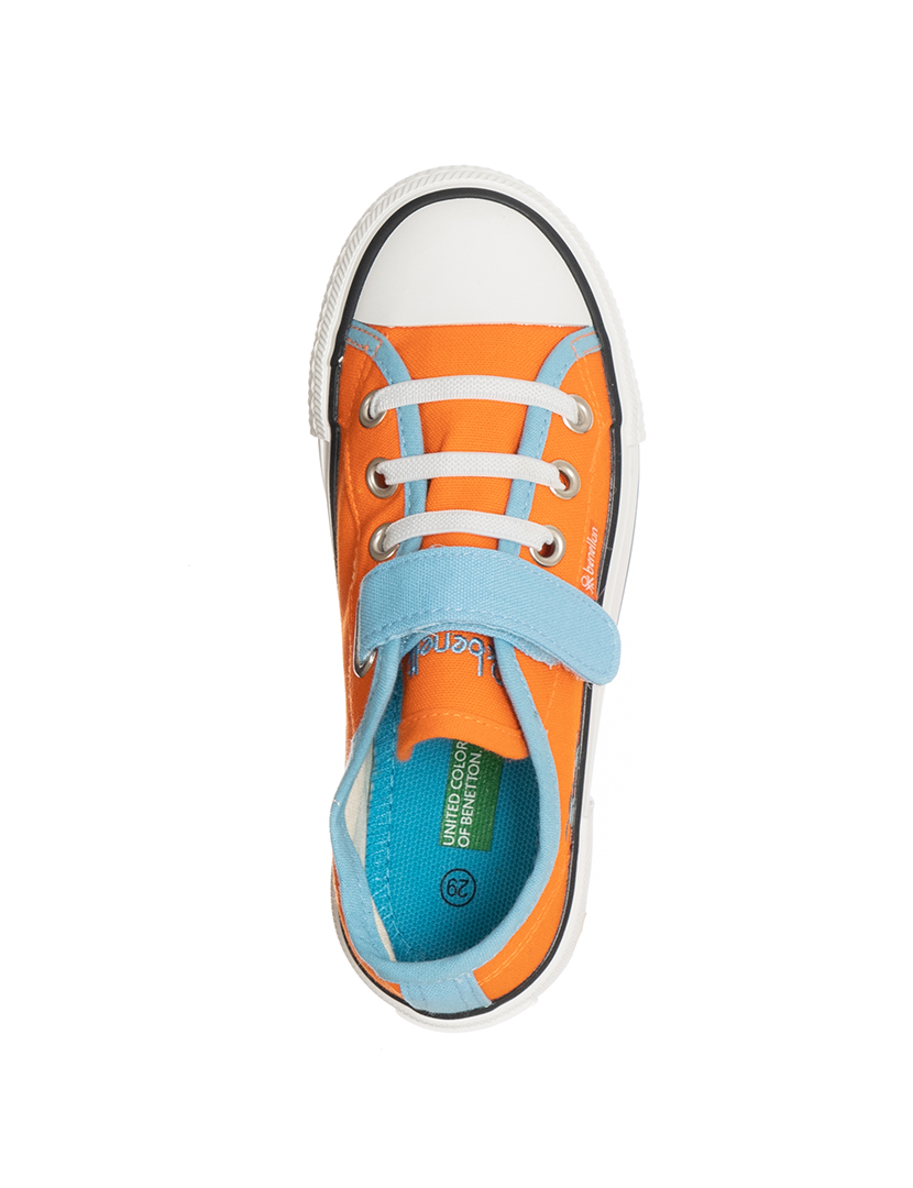 Ténis Criança Laranja e Azul