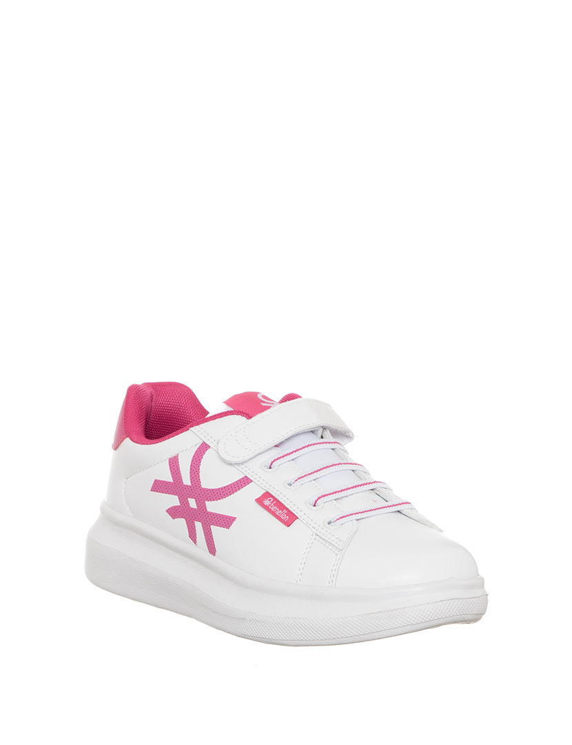 Ténis Criança Branco e Rosa