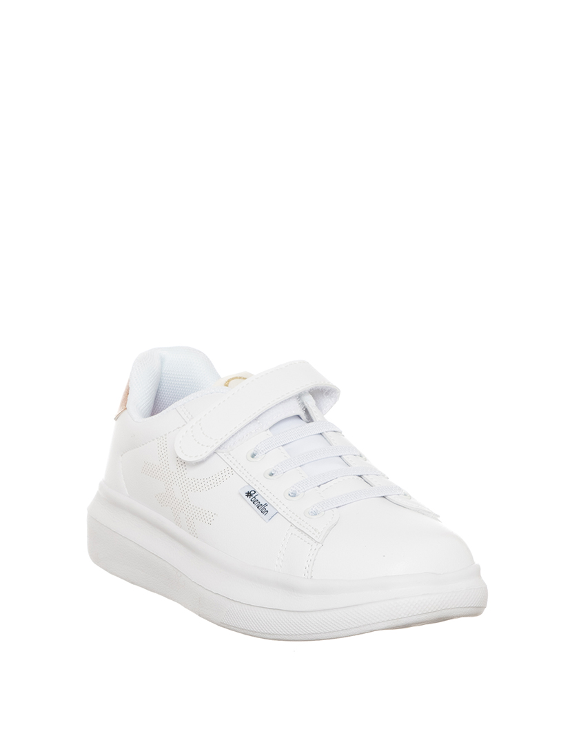 Ténis Criança Branco e Dourado