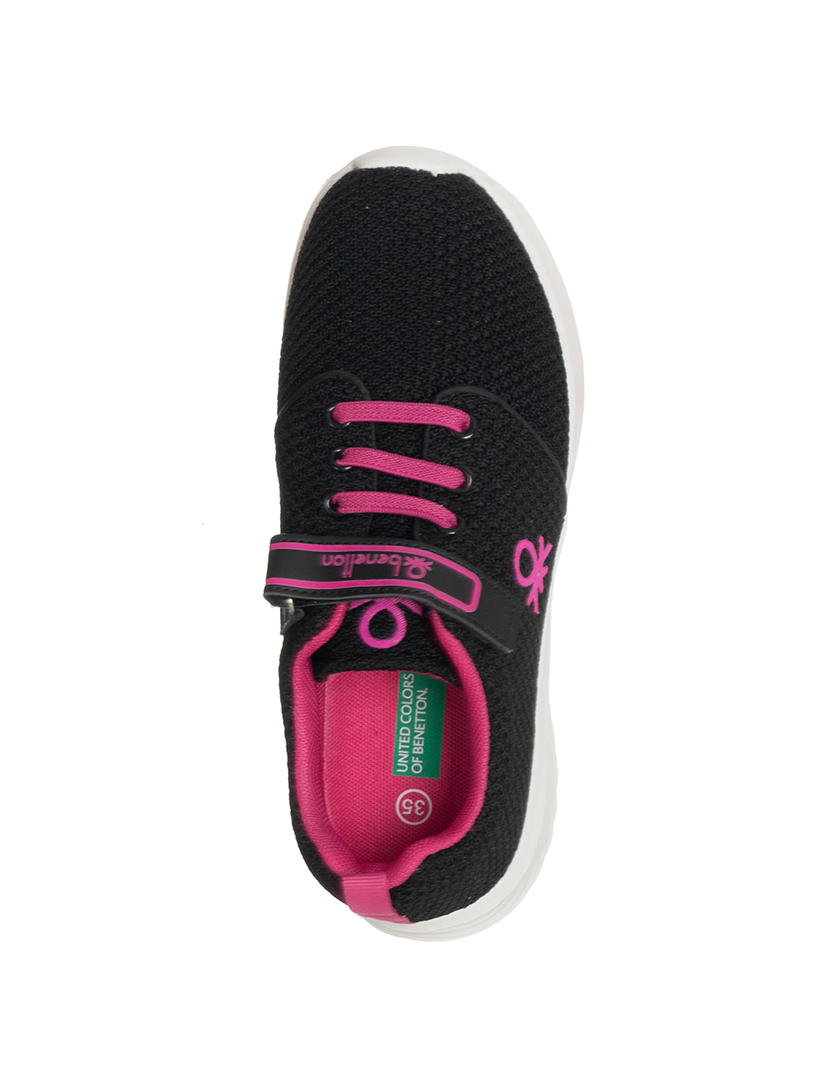 Ténis Criança Preto e Rosa