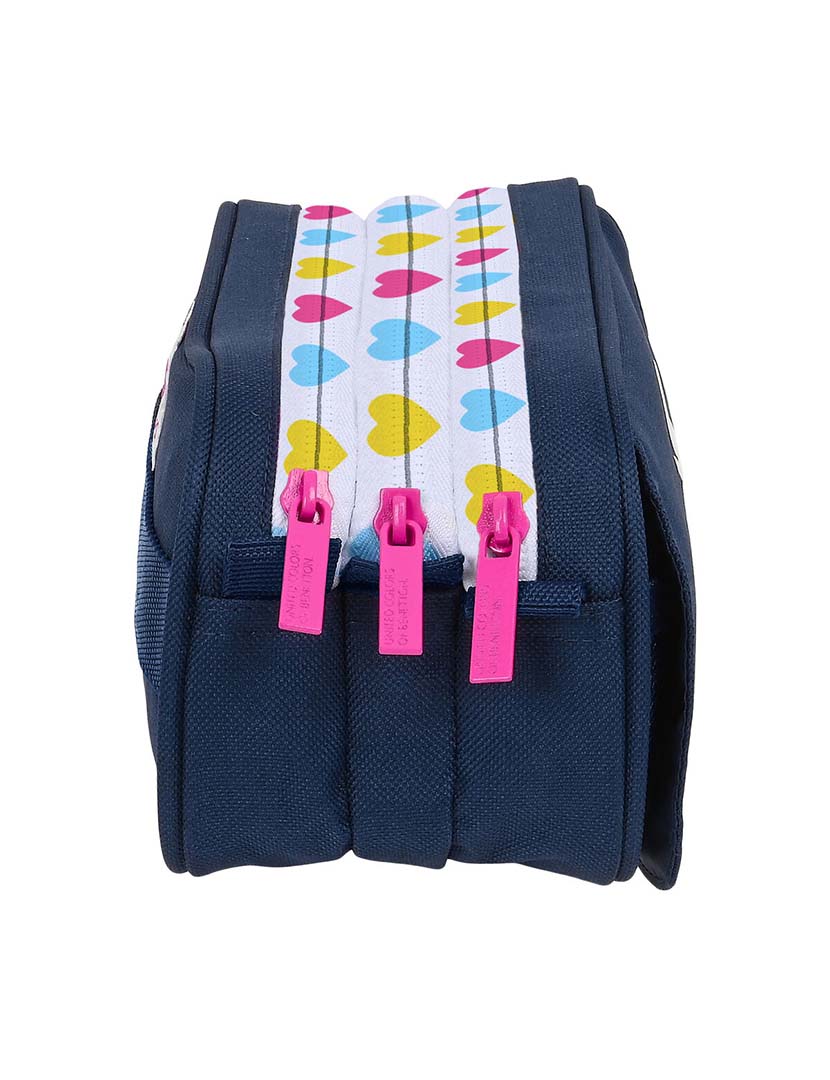 Mala Escolar Love Azul Marinho