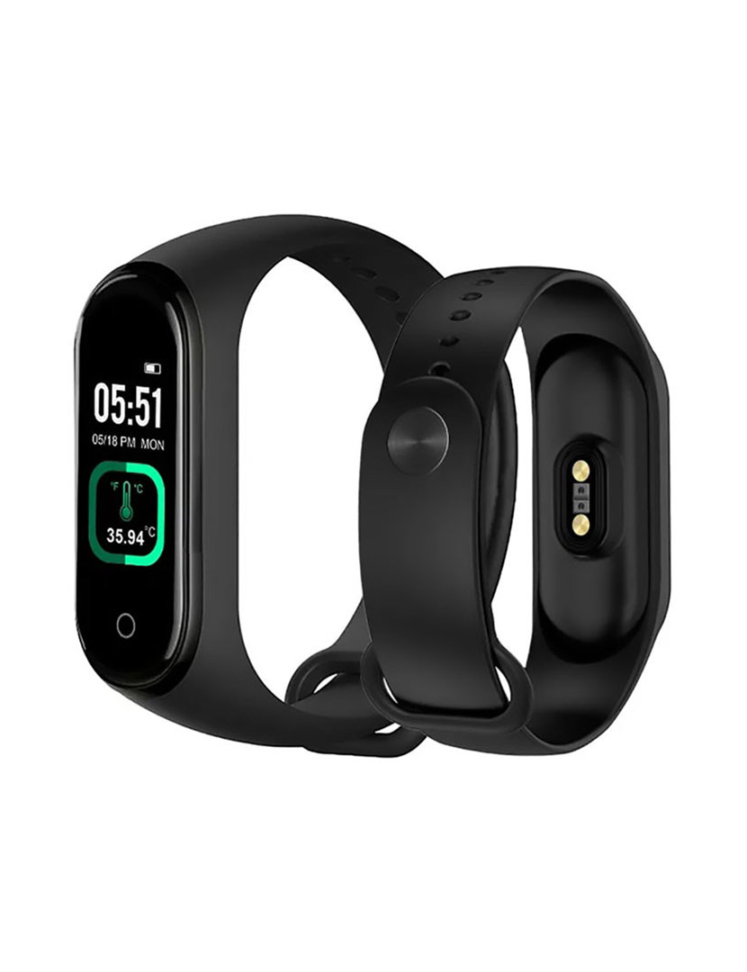 Smartband com medição de temperatura Preto