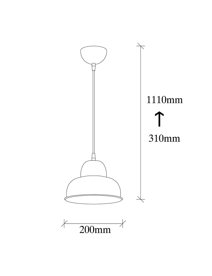 Candeeiro Suspenso Berceste 180 S Vintage